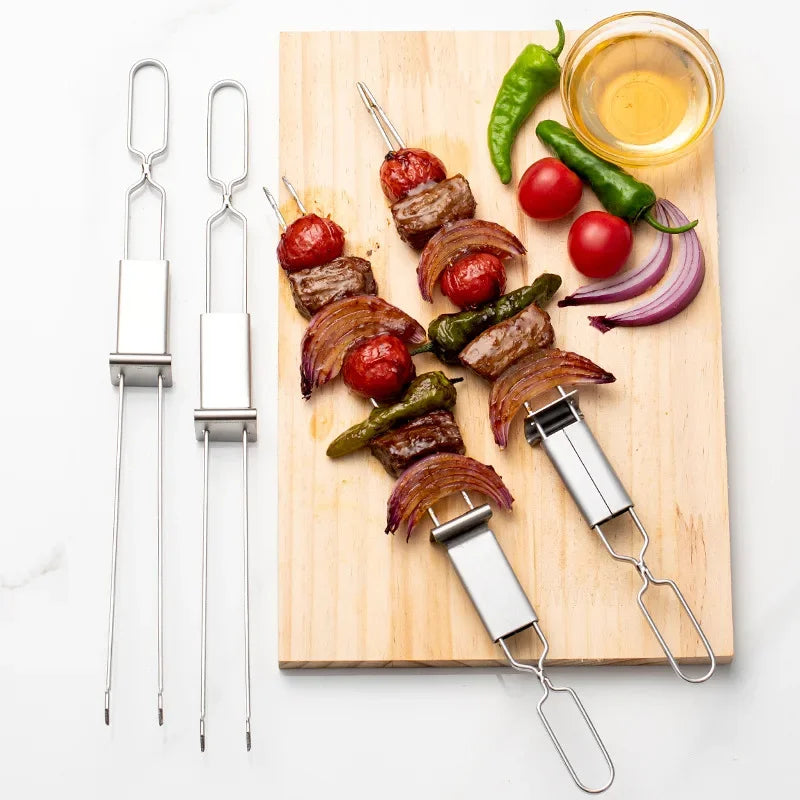 2/5/10Pcs Stainless Steel Barbecue Skewer