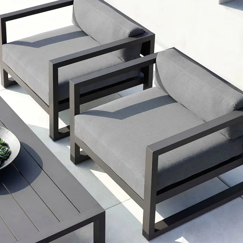 Outdoor Aluminum Sofa Four Piece Set