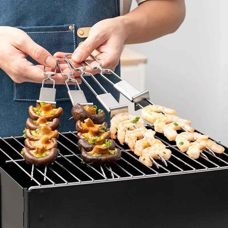 2/5/10Pcs Stainless Steel Barbecue Skewer