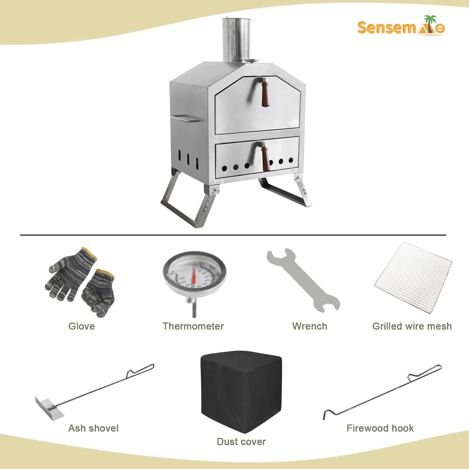 Portable Wood Fired Pizza Oven