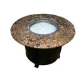 Gas Fire Pit Table Marble Top Round Outdoor