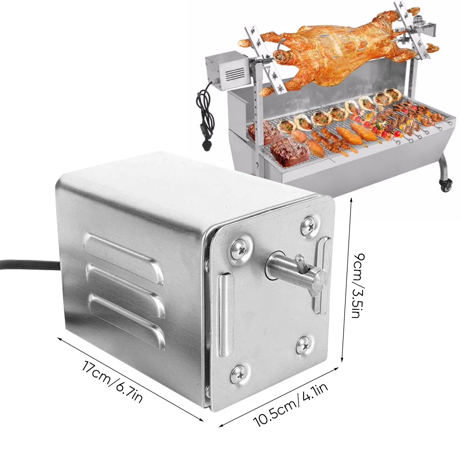 Electric BBQ Spit Rotisserie