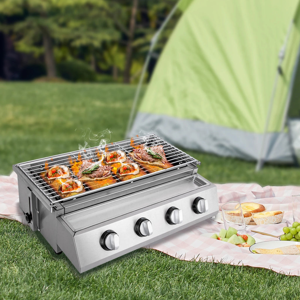 Smokeless Barbecue 4 Burners LPG Gas
