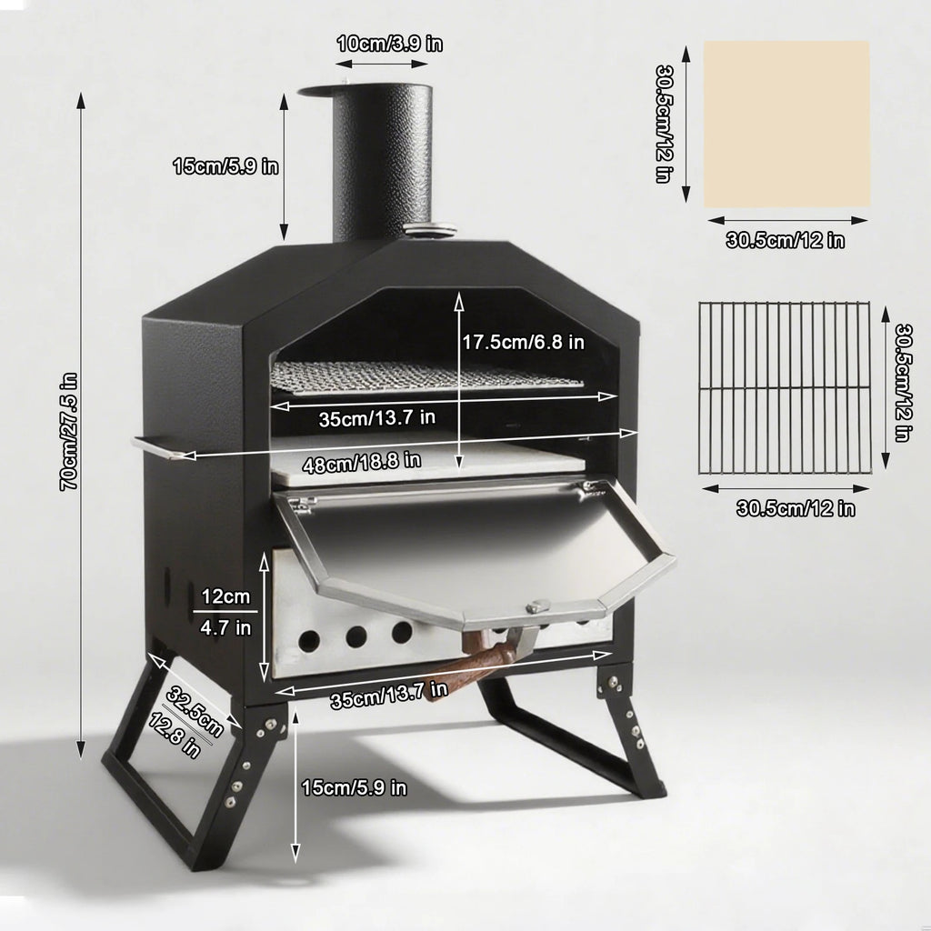 Portable Wood Fired Pizza Oven